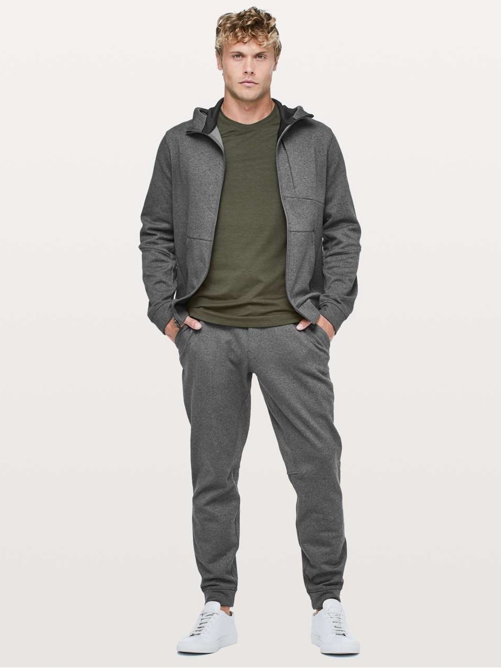 Lululemon City Sweat Jogger Thermo 29” Heathered Coal Men’s Large - Picture 3 of 14